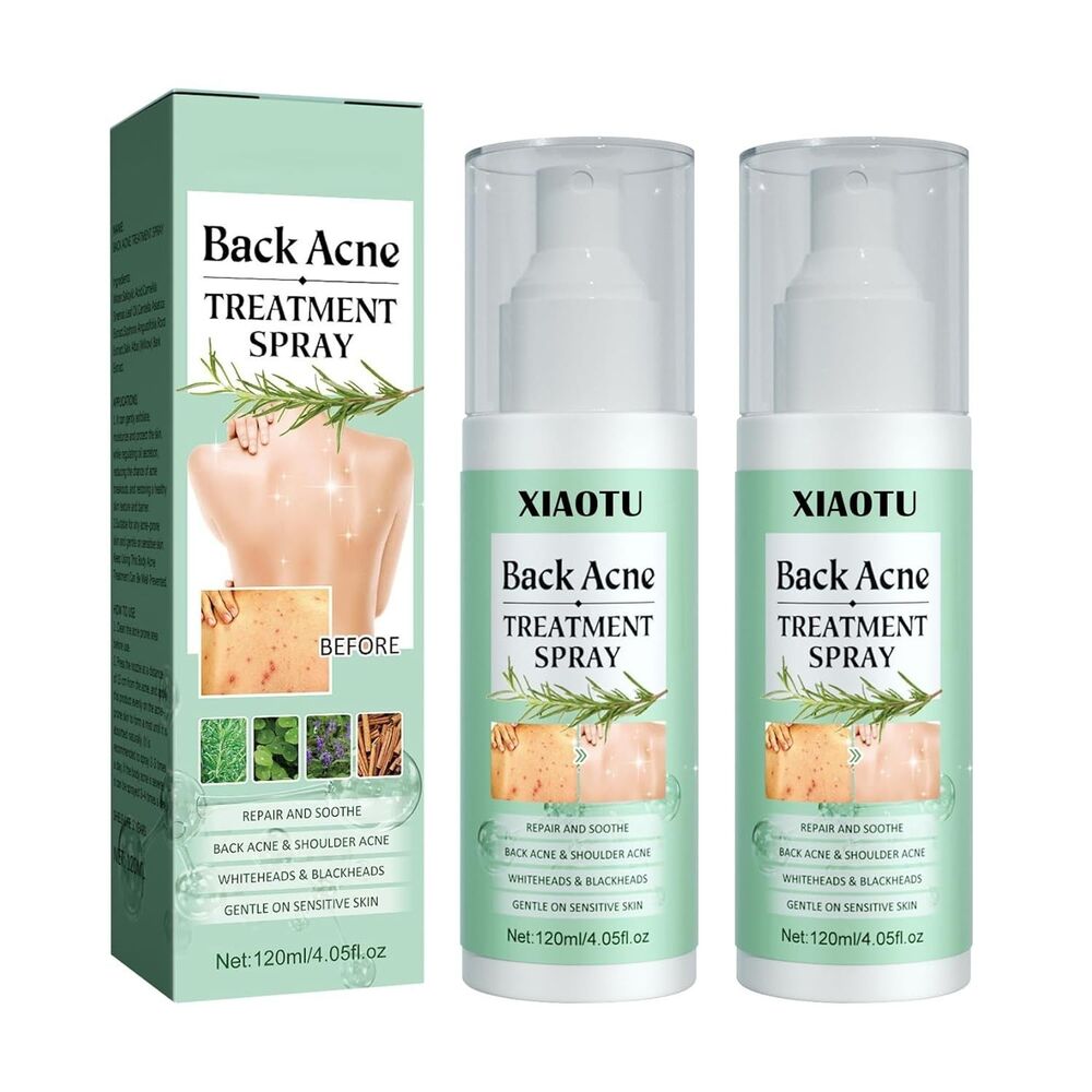 Back Acne Treatment Spray, Tea Tree Oil, 2% Salicylic Acid 2PACK